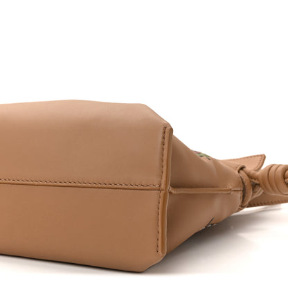 Loewe X Louis Wain Smooth Calfskin Futurist Cats Mini Flamenco Knot Clutch Mocha 9 of 9