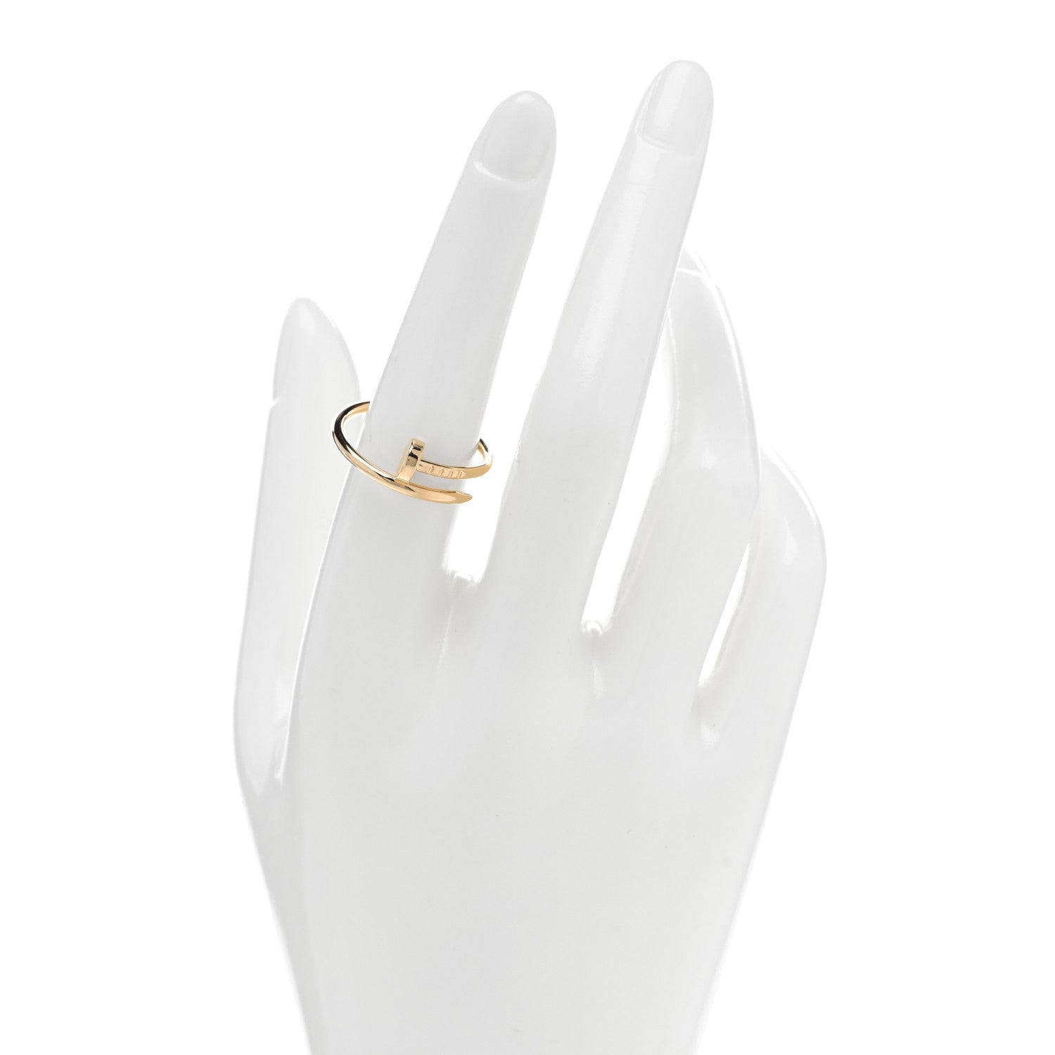 Cartier 18K Yellow Gold Small Juste Un Clou Ring 57 8 2 of 5