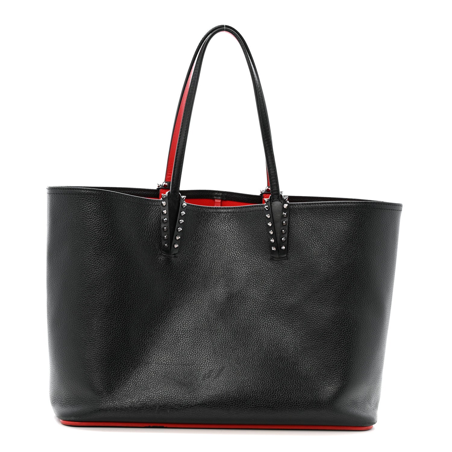 Christian Louboutin Calfskin Empire Spikes East West Cabata Tote Black 1 of 16