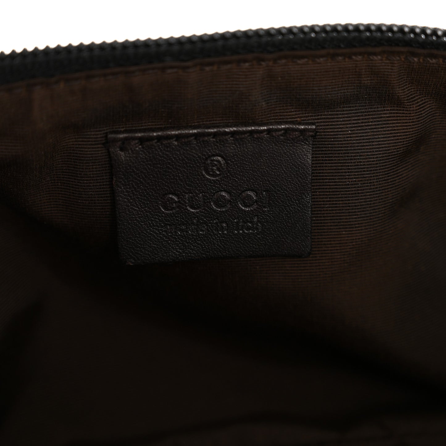 Denim Monogram Boat Pochette Dark Brown
