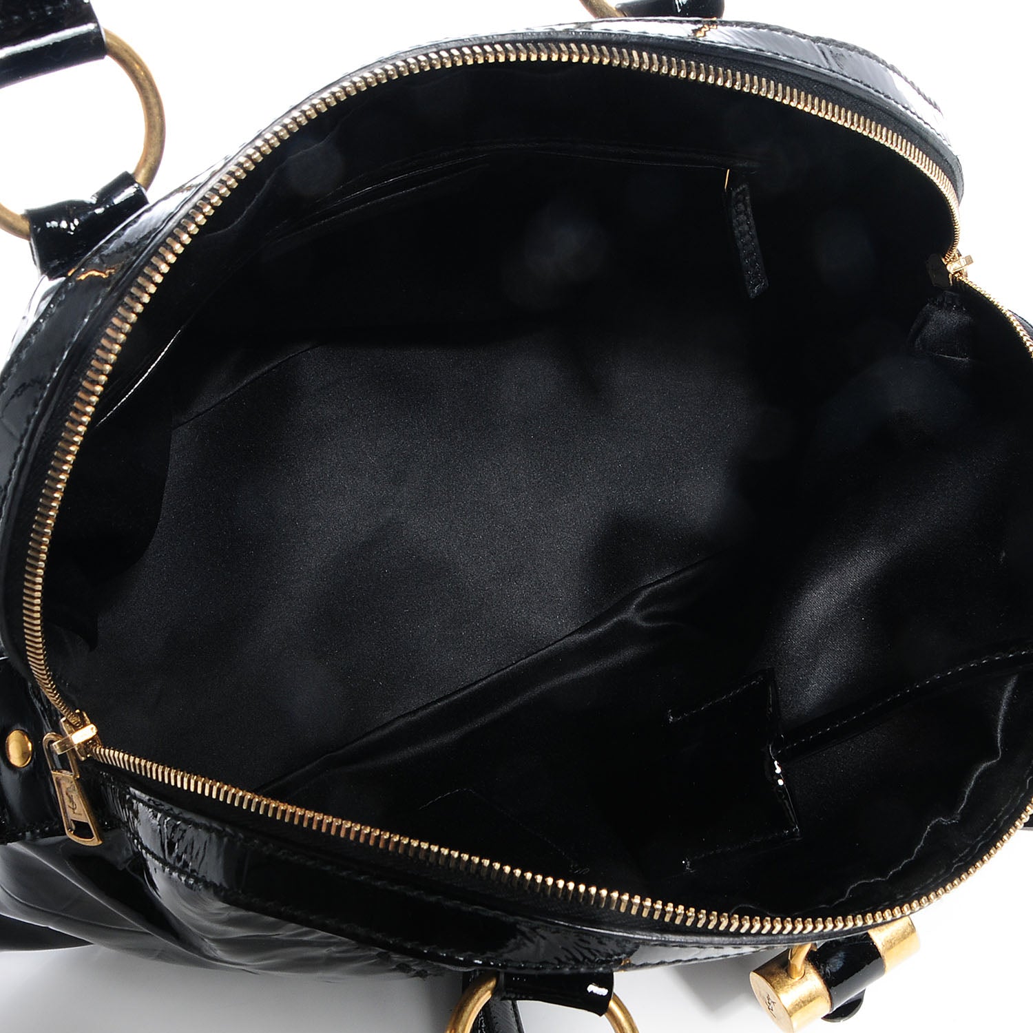 Saint Laurent Patent Croc Large Muse Black 5 of 10