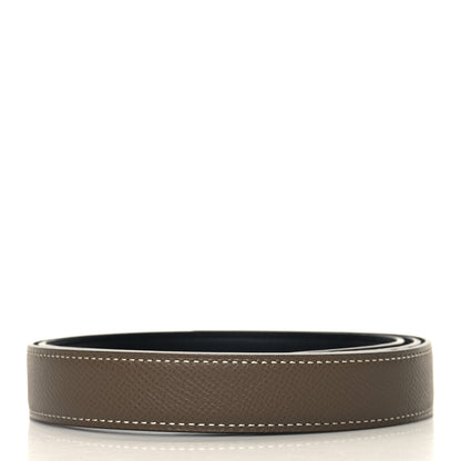 Hermes Swift Epsom 24mm Belt Strap 90 36 Black Etoupe 2 of 5