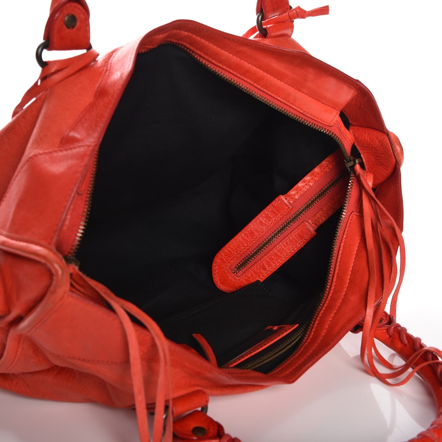 Balenciaga Agneau Classic Hardware City Vermillion 6 of 12