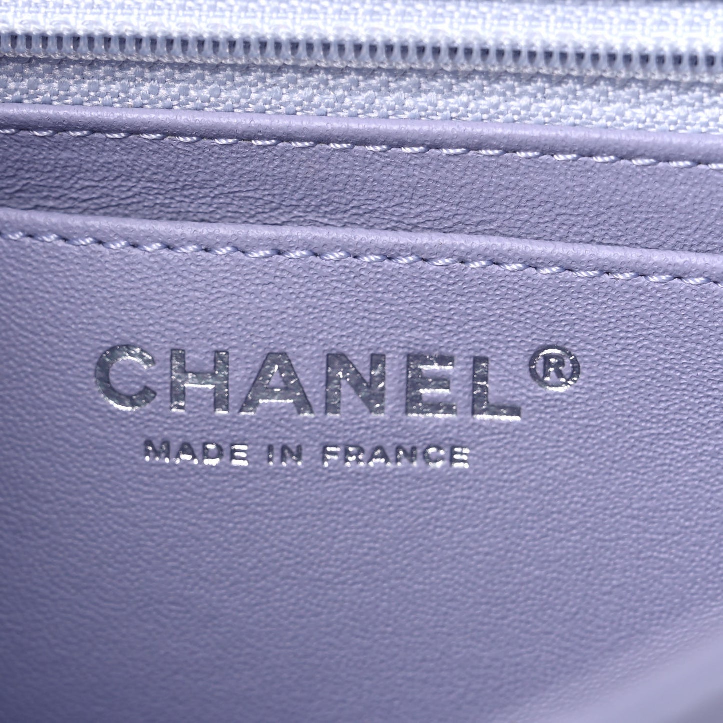 Aged Calfskin Chevron Quilted 2.55 Reissue Mini Flap Light Purple