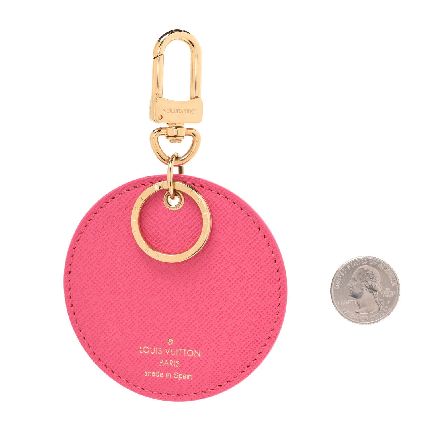 Louis Vuitton Monogram Illustre V Bag Charm Key Ring Grenade 2 of 3