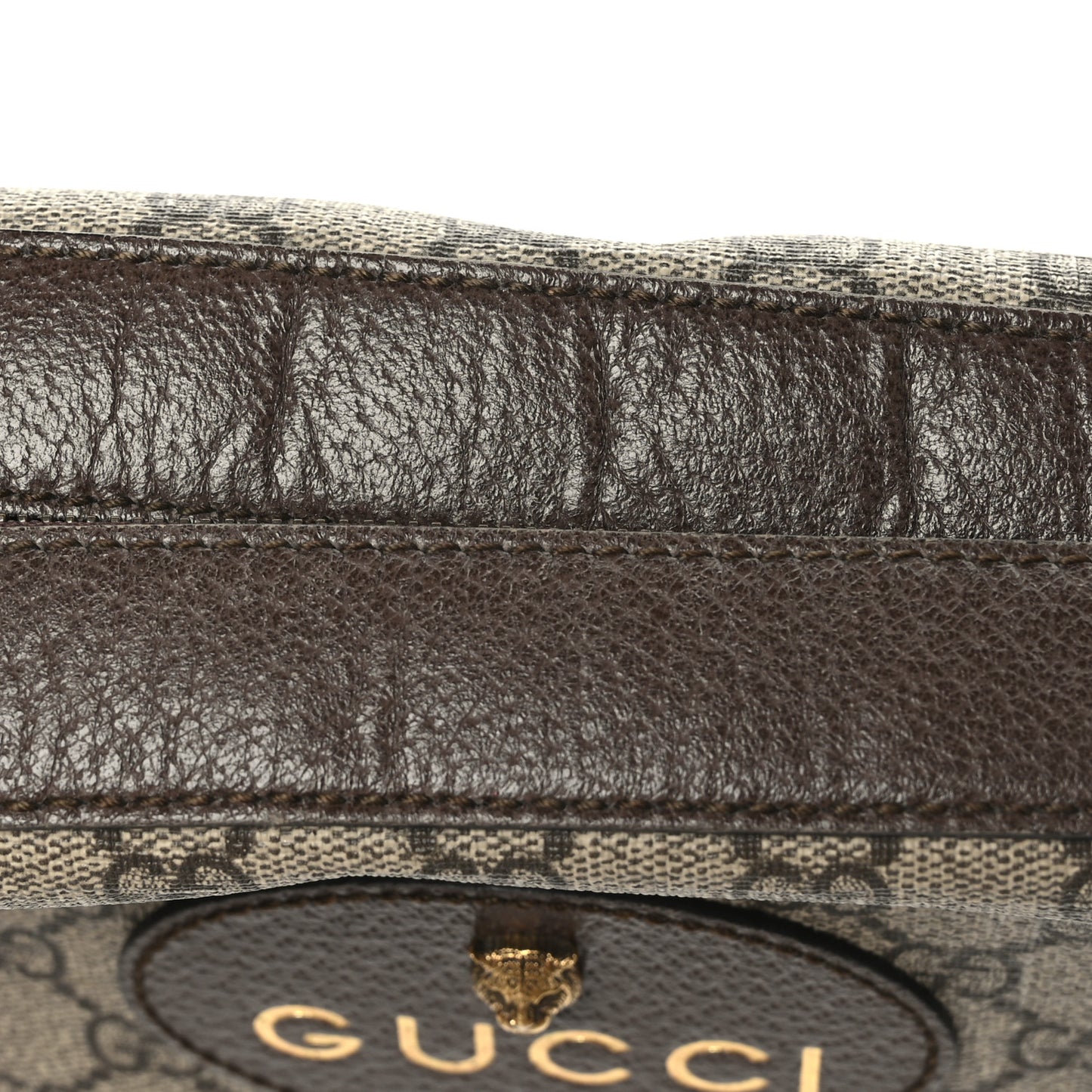 GG Supreme Monogram Web Neo Vintage Shoulder Bag Beige New Acero Crop