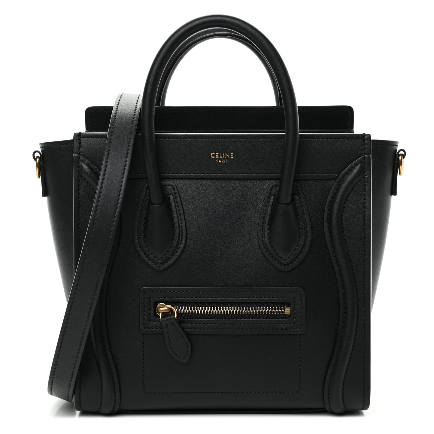 Smooth Calfskin Nano Luggage Black