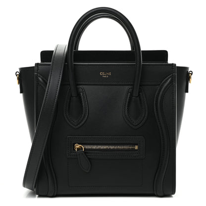 Celine Smooth Calfskin Nano Luggage Black 1 of 4