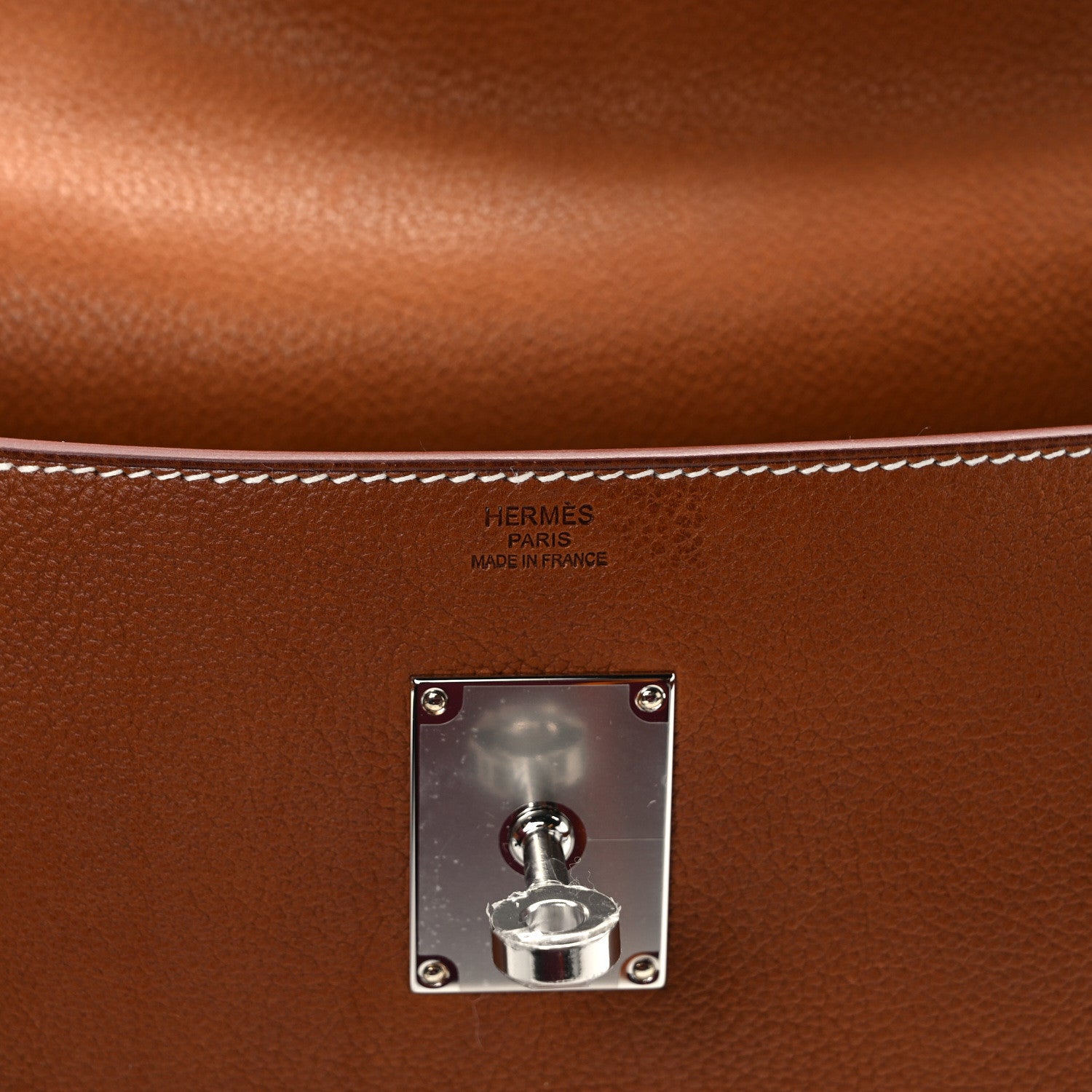 Hermes Barenia Faubourg Kelly Messenger PM Fauve 6 of 15