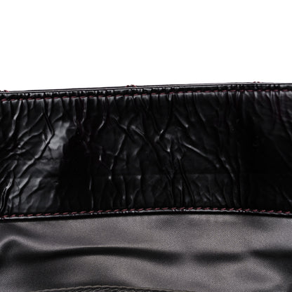 Chanel Patent Quilted Accordion Tote Burgundy 14 of 19