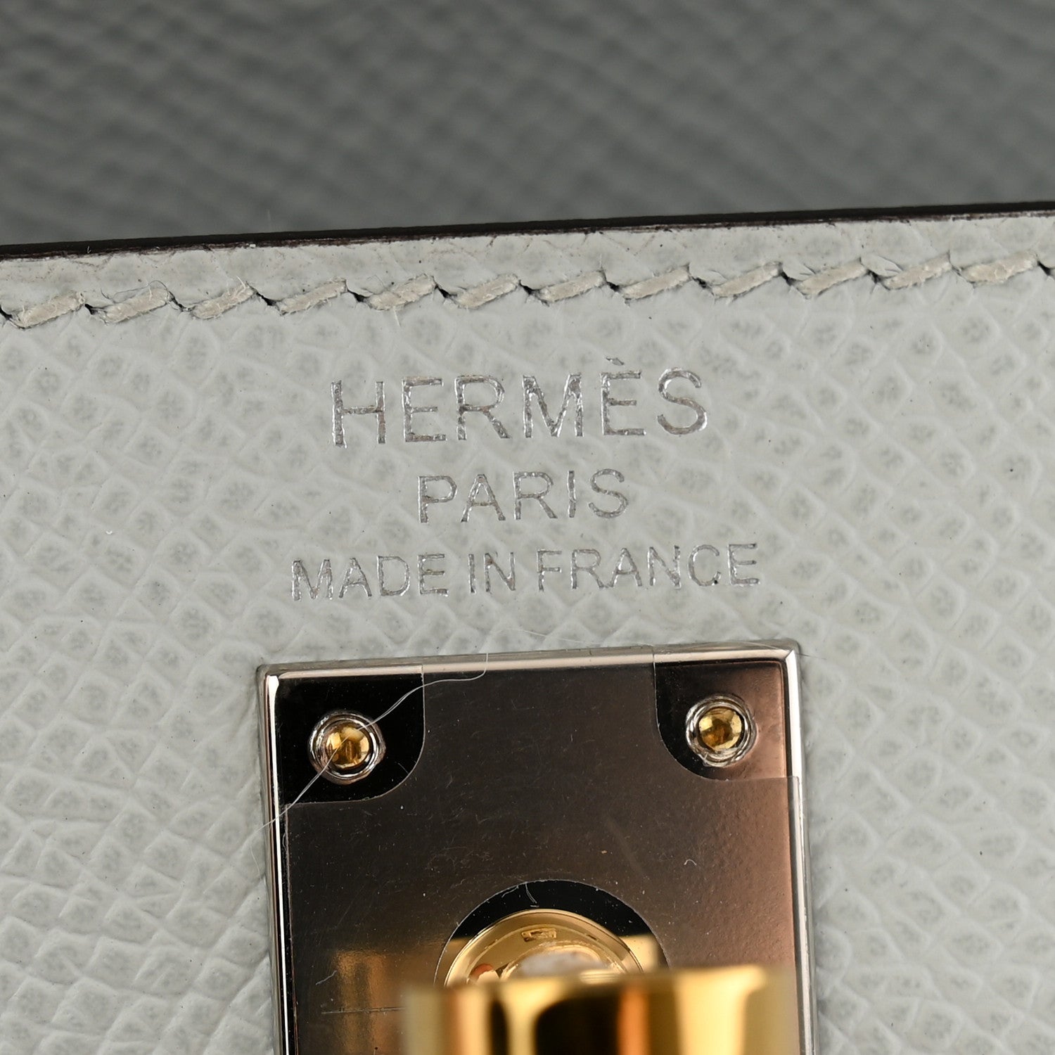 Hermes Epsom Kelly Sellier 25 Gris Platine 6 of 10