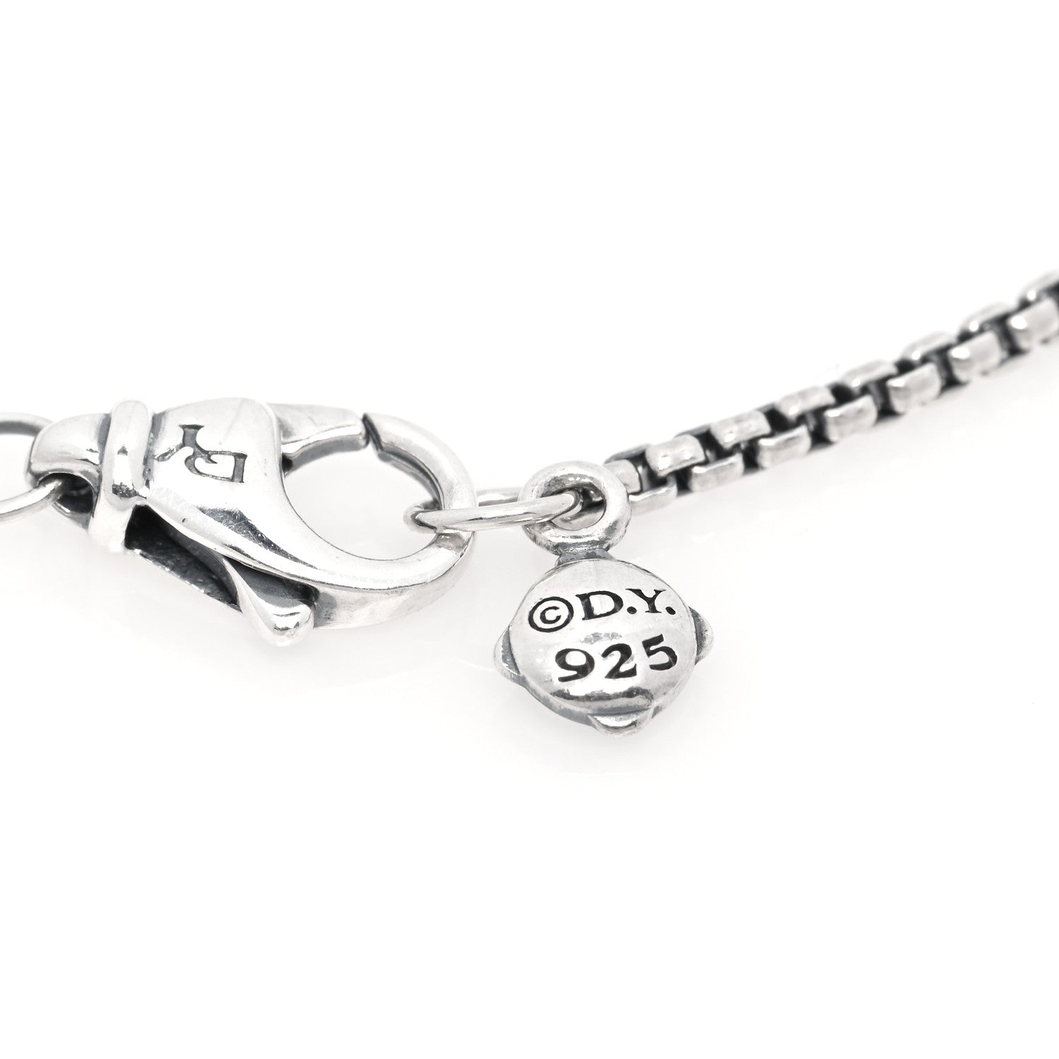 David Yurman Sterling Silver Diamond Renaissance Tassel Necklace 6 of 6