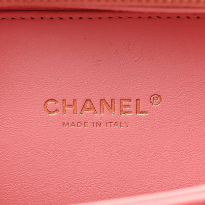 Chanel Caviar Quilted Small CC Filigree Vanity Case Pink 6 of 12