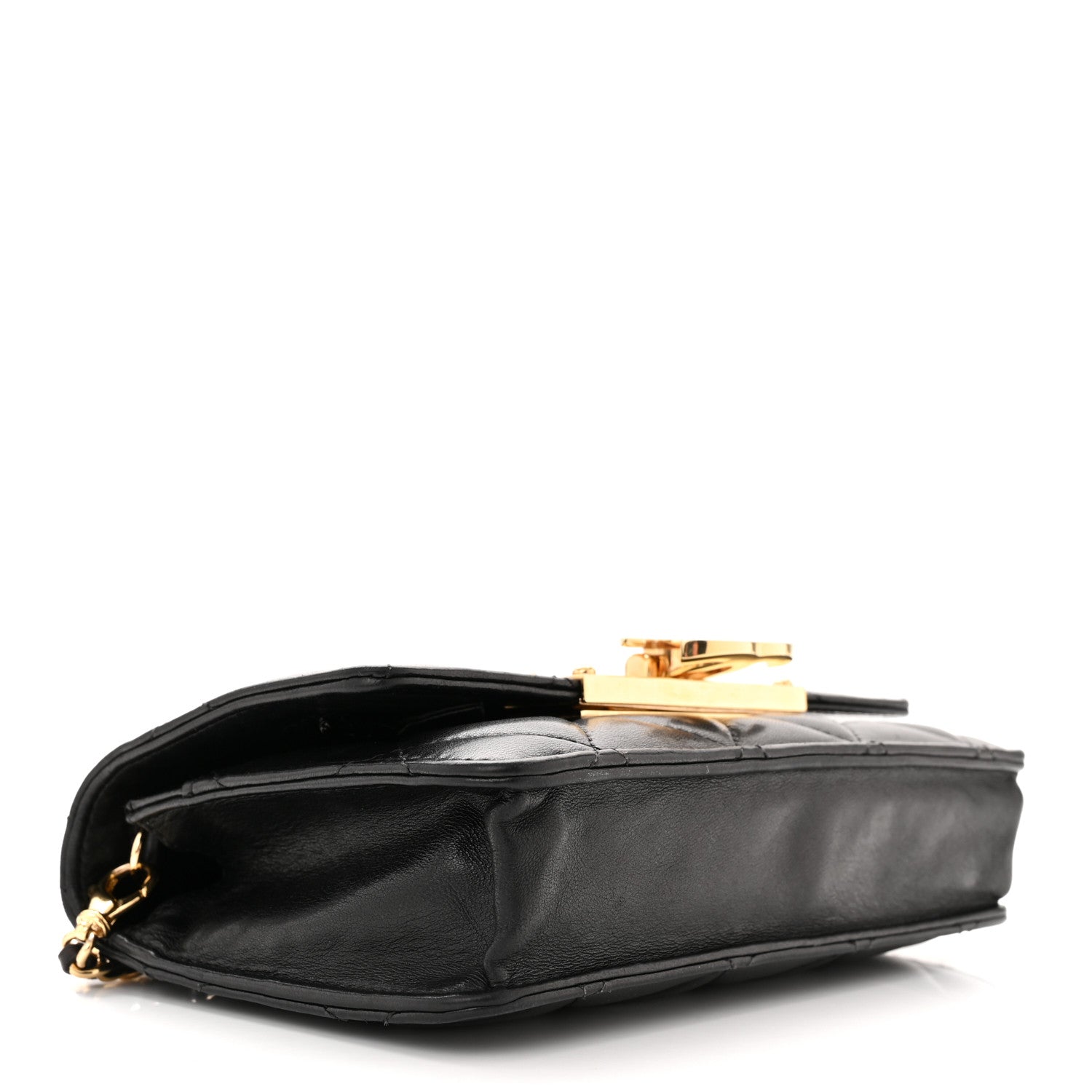 Chanel Lambskin Quilted Golden Class Wallet on Chain WOC Black 3 of 9