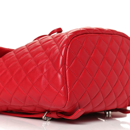 Chanel Lambskin Quilted Small Urban Spirit Backpack Red 9 of 10
