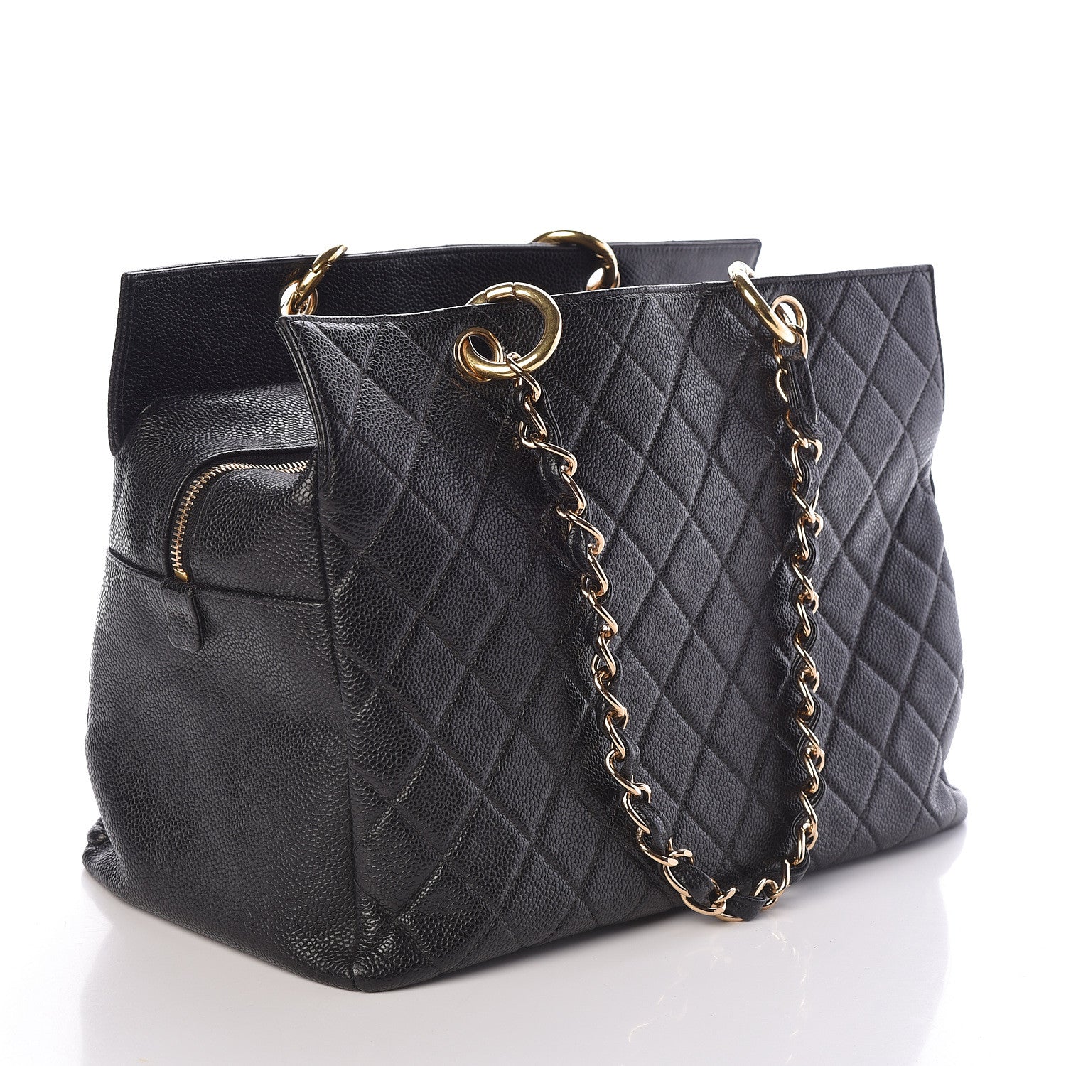 Chanel Caviar Quilted Grand Timeless Tote GTT Black 3 of 12