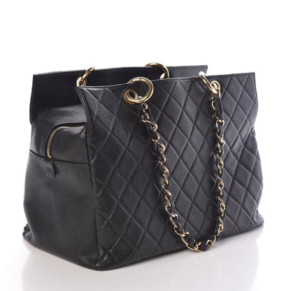 Chanel Caviar Quilted Grand Timeless Tote GTT Black 3 of 12