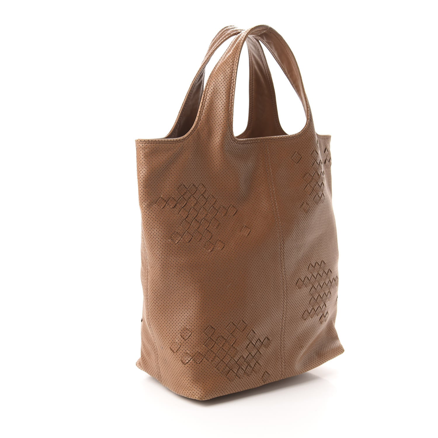 Bottega Veneta Nappa Intrecciato Perforated Regent Tote Noce 3 of 9