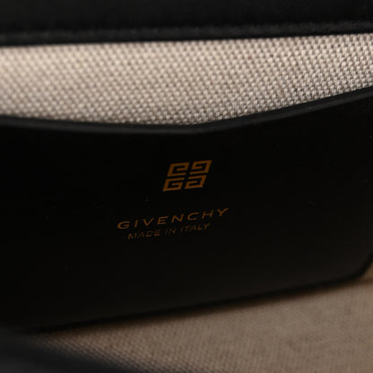 Givenchy Canvas Embroidered Small 4G Woven Chain Crossbody Black 6 of 9