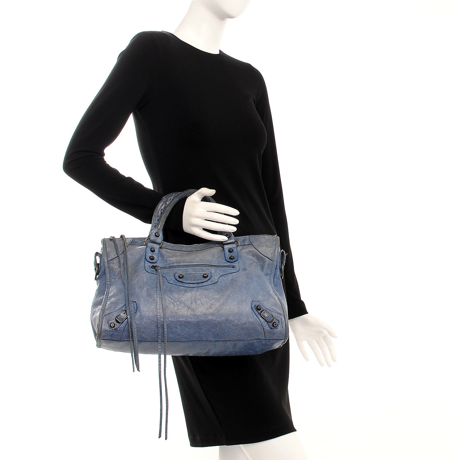 Balenciaga Chevre Classic Hardware City Cornflower Bleu 3 of 28