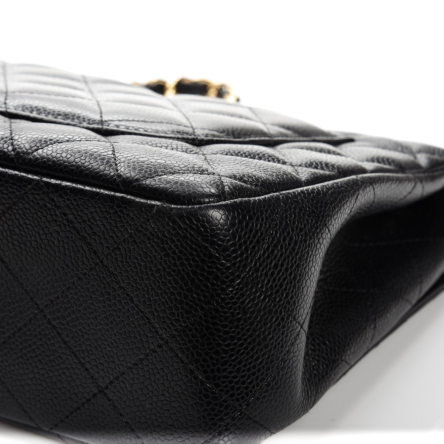 Caviar Quilted Jumbo Single Flap Black