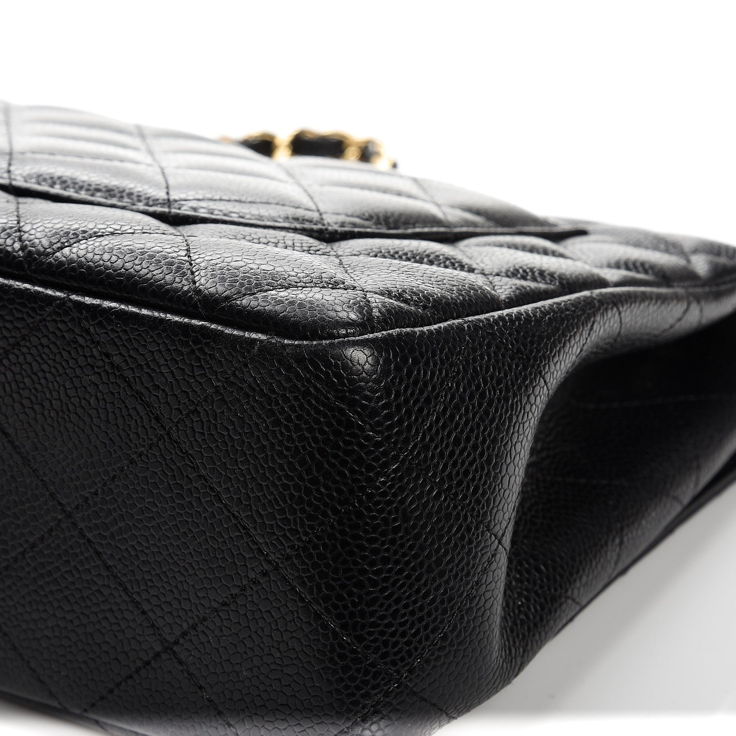 Chanel Caviar Quilted Jumbo Single Flap Black 13 of 14