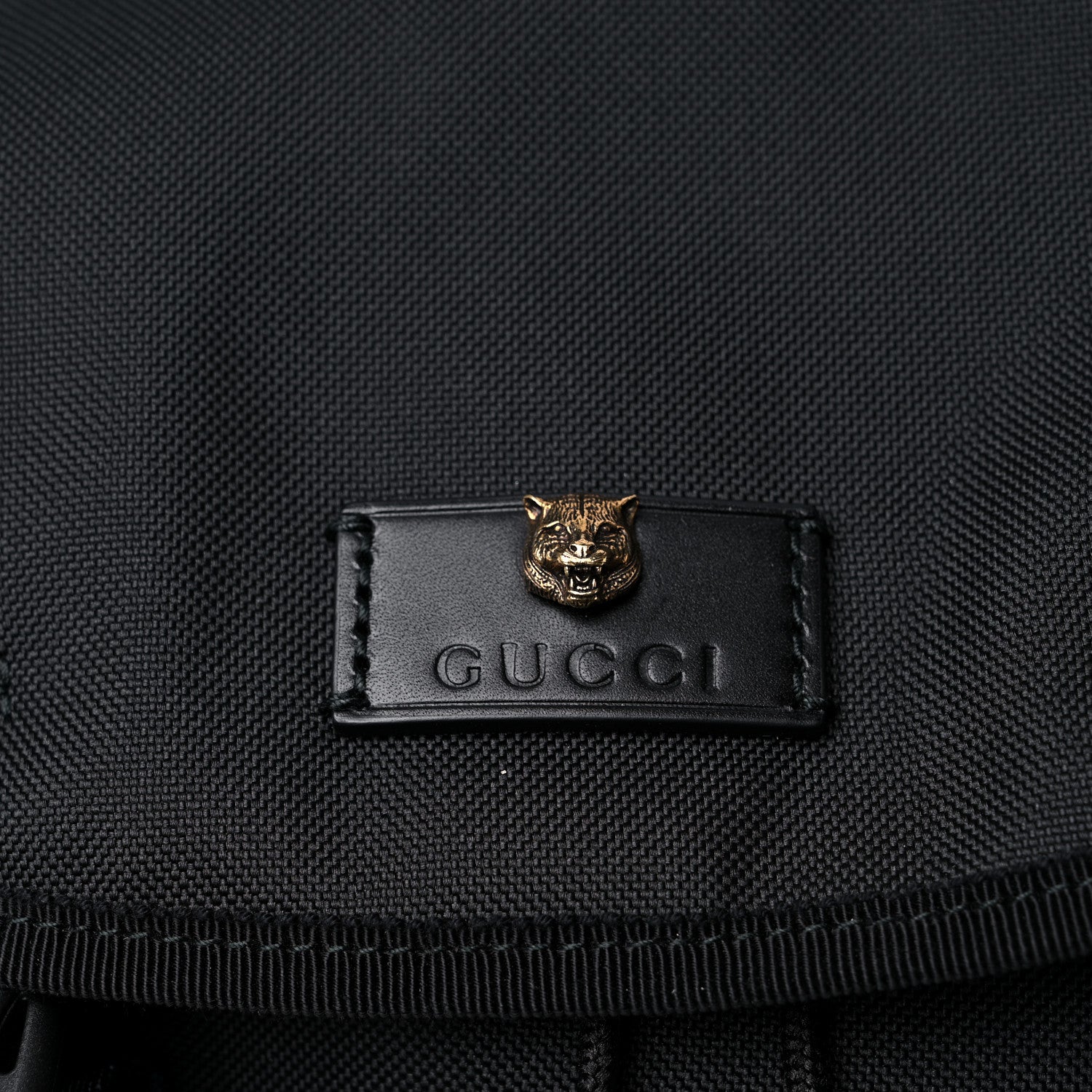 Gucci Techno Canvas Web Double Buckle Backpack Black 11 of 11