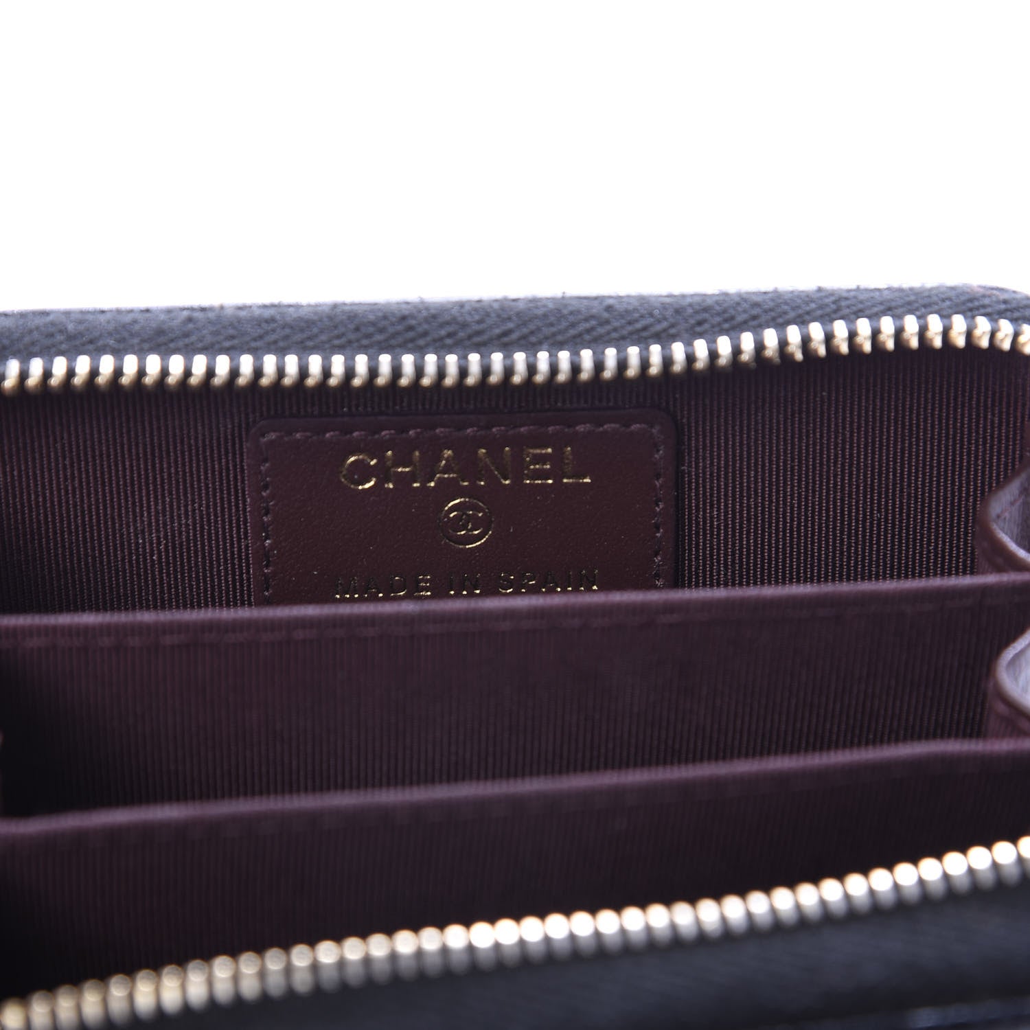 Chanel Caviar Quilted Zip Coin Purse Black 6 of 7