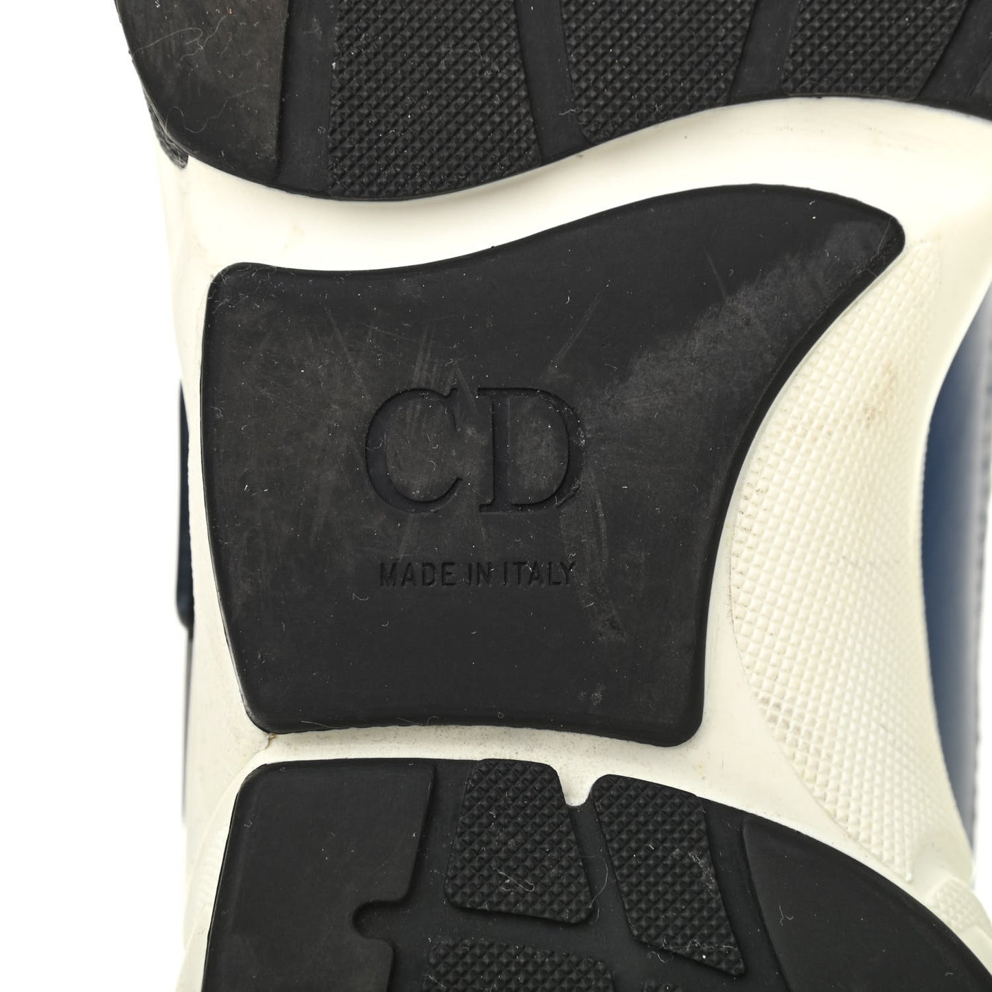 Technical Mesh Calfskin Mens B22 Sneakers 39.5 Blue Beige