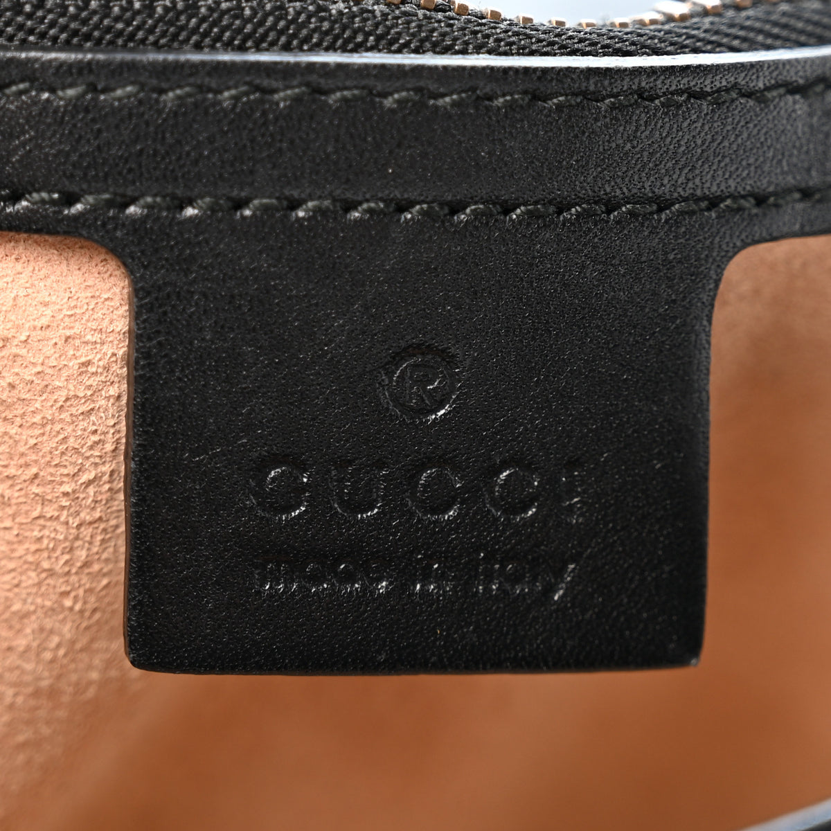 Gucci Calfskin Matelasse Small GG Marmont Shoulder Bag Black 6 of 13