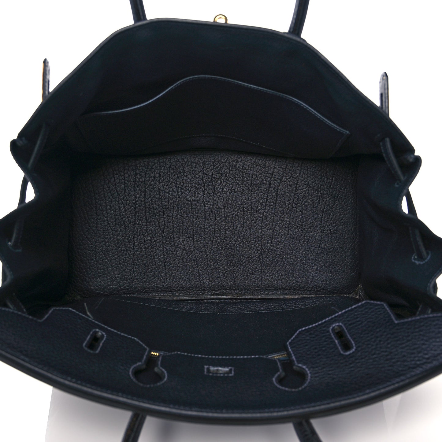 Buffle Skipper Birkin 35 Bleu Indigo