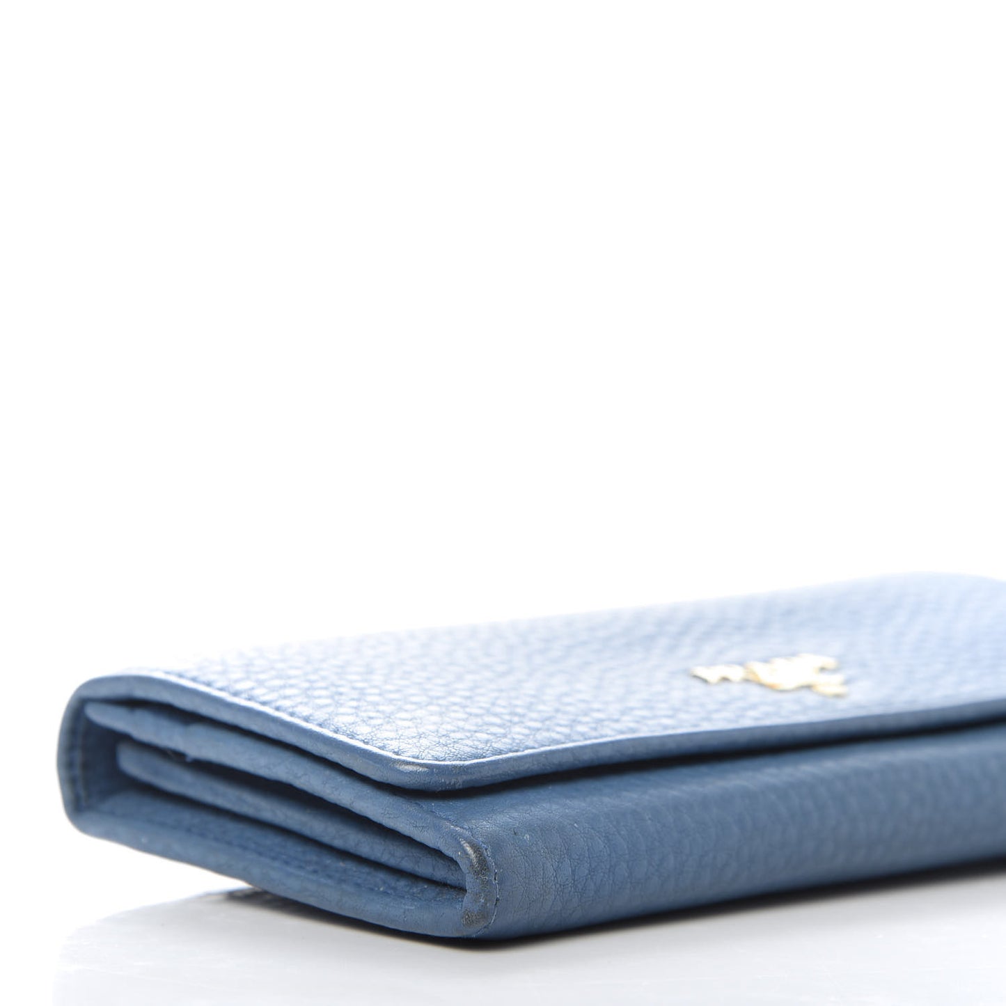 Vitello Phenix Continental Flap Wallet Cobalto