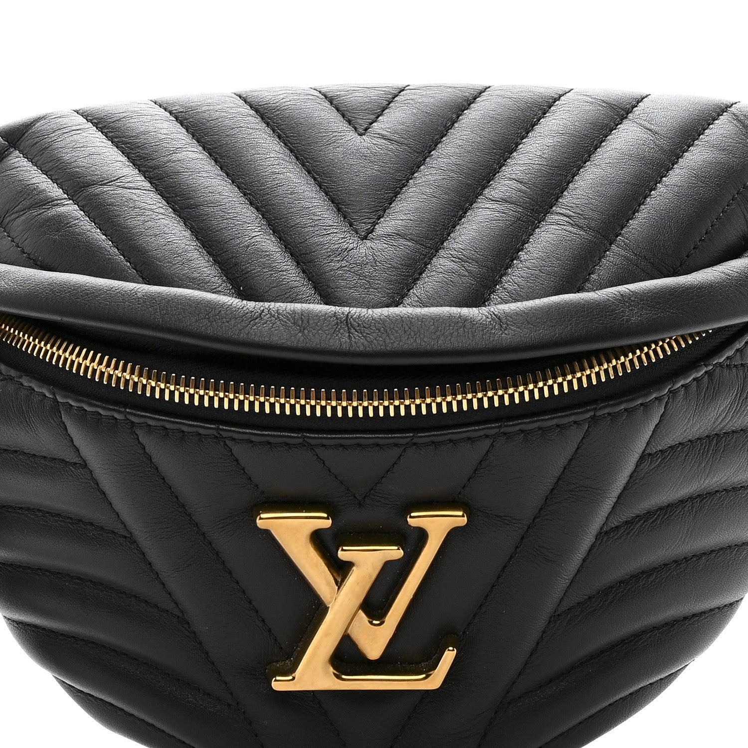 Louis Vuitton Calfskin Quilted New Wave Bumbag Black 8 of 11