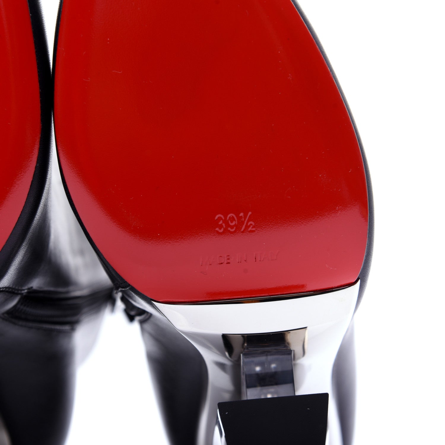Christian Louboutin Calfskin Levitibootie 100 Booties 39.5 Black 11 of 12