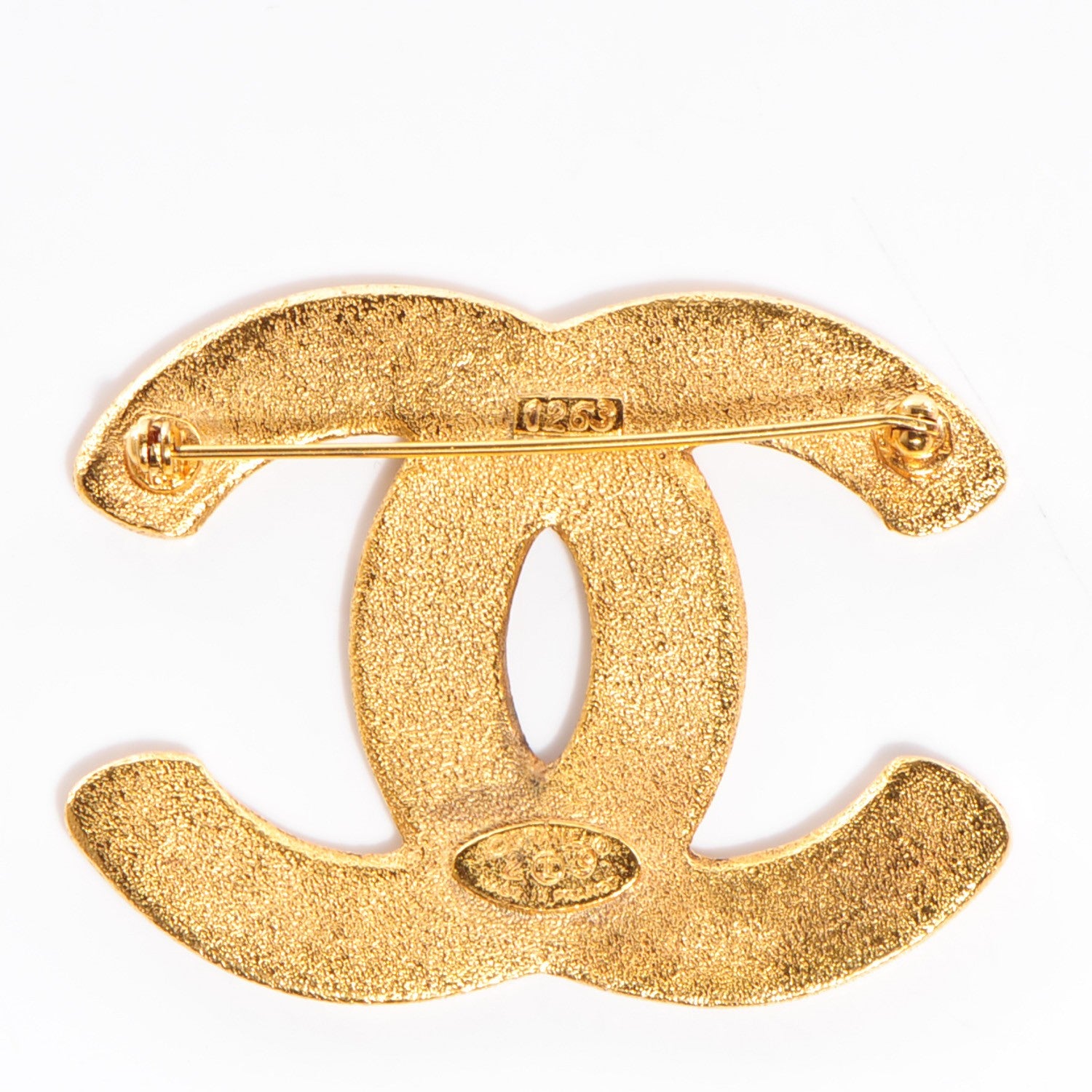 Chanel CC Brooch Gold 3 of 6