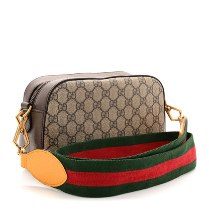 Gucci GG Supreme Monogram Web Neo Vintage Shoulder Bag Beige New Acero Crop 3 of 11