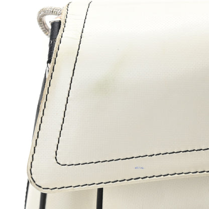 Christian Dior Coated Canvas Crystal Hardcore Bag White 16 of 19