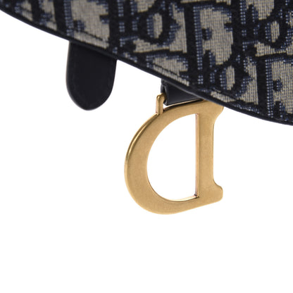 Christian Dior Oblique Saddle Belt Bag Blue 7 of 12