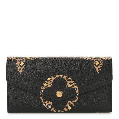 Louis Vuitton Monogram Giant Jungle Sarah Wallet Black 1 of 8
