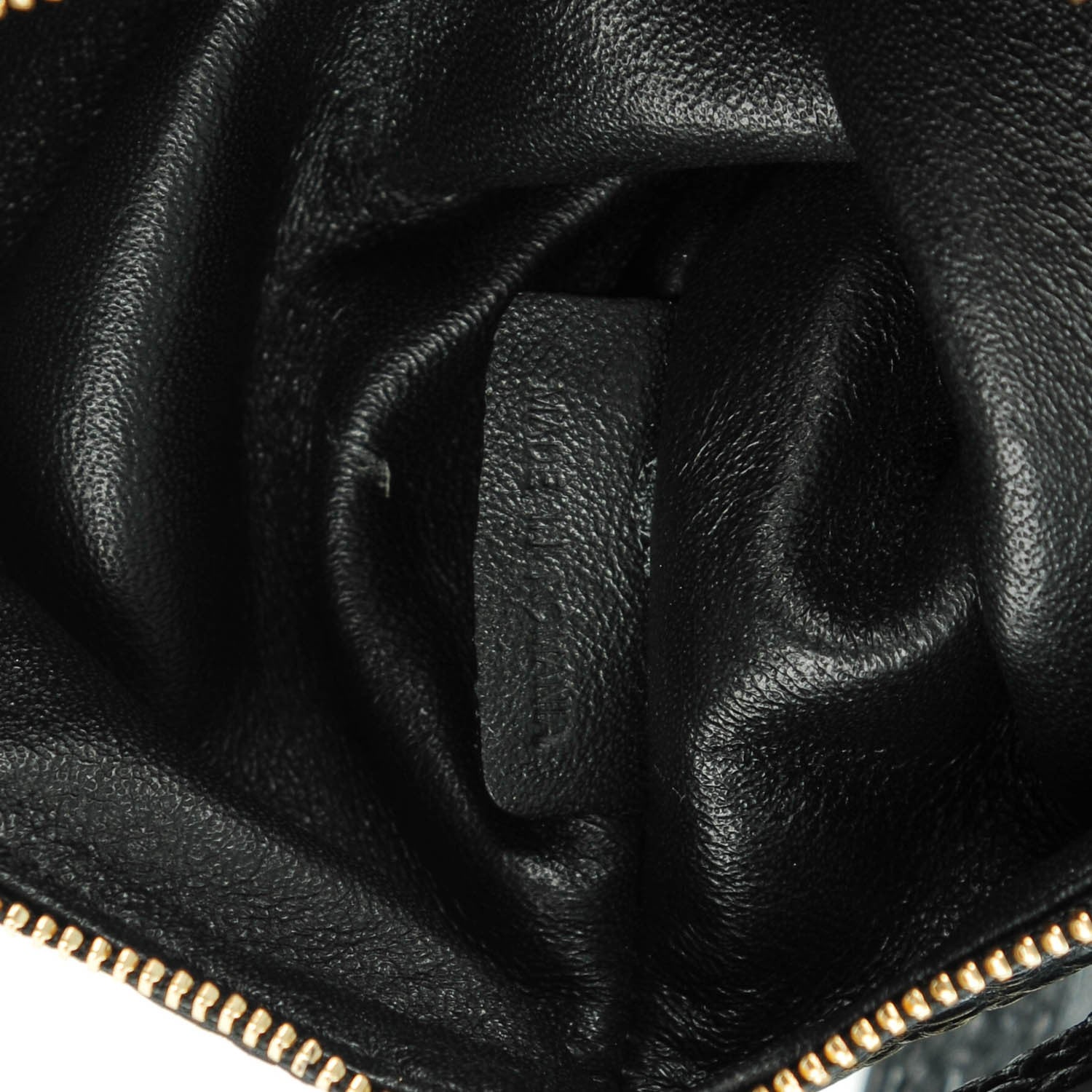 Burberry Signature Grain Calfskin Check Embossed Small Canter Tote Black 8 of 9