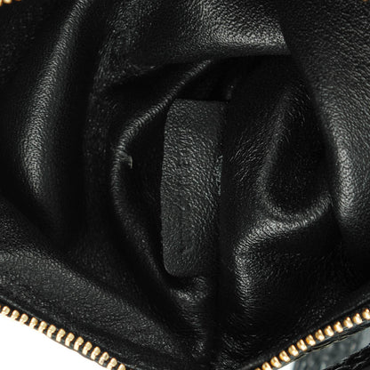 Burberry Signature Grain Calfskin Check Embossed Small Canter Tote Black 8 of 9
