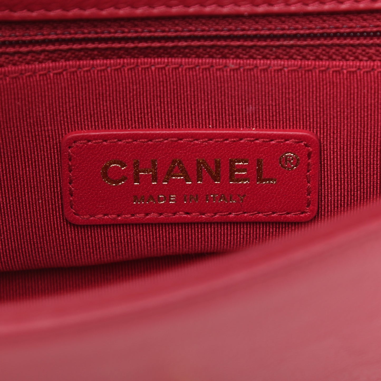 Caviar Quilted Mini Studded Flap Red