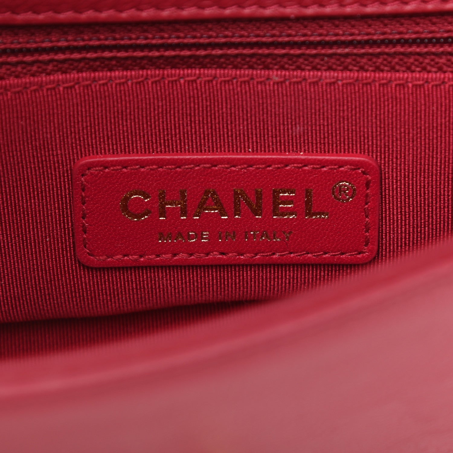 Chanel Caviar Quilted Mini Studded Flap Red 6 of 12