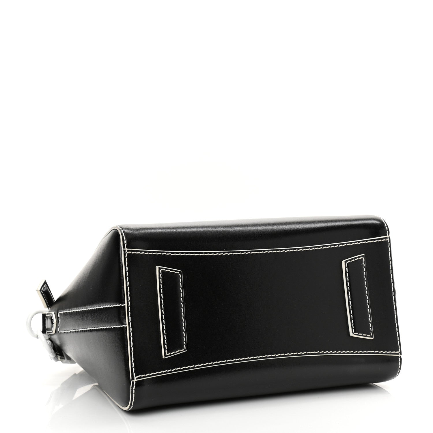 Givenchy Calfskin Contrast Topstitch Small Antigona Black White 4 of 11