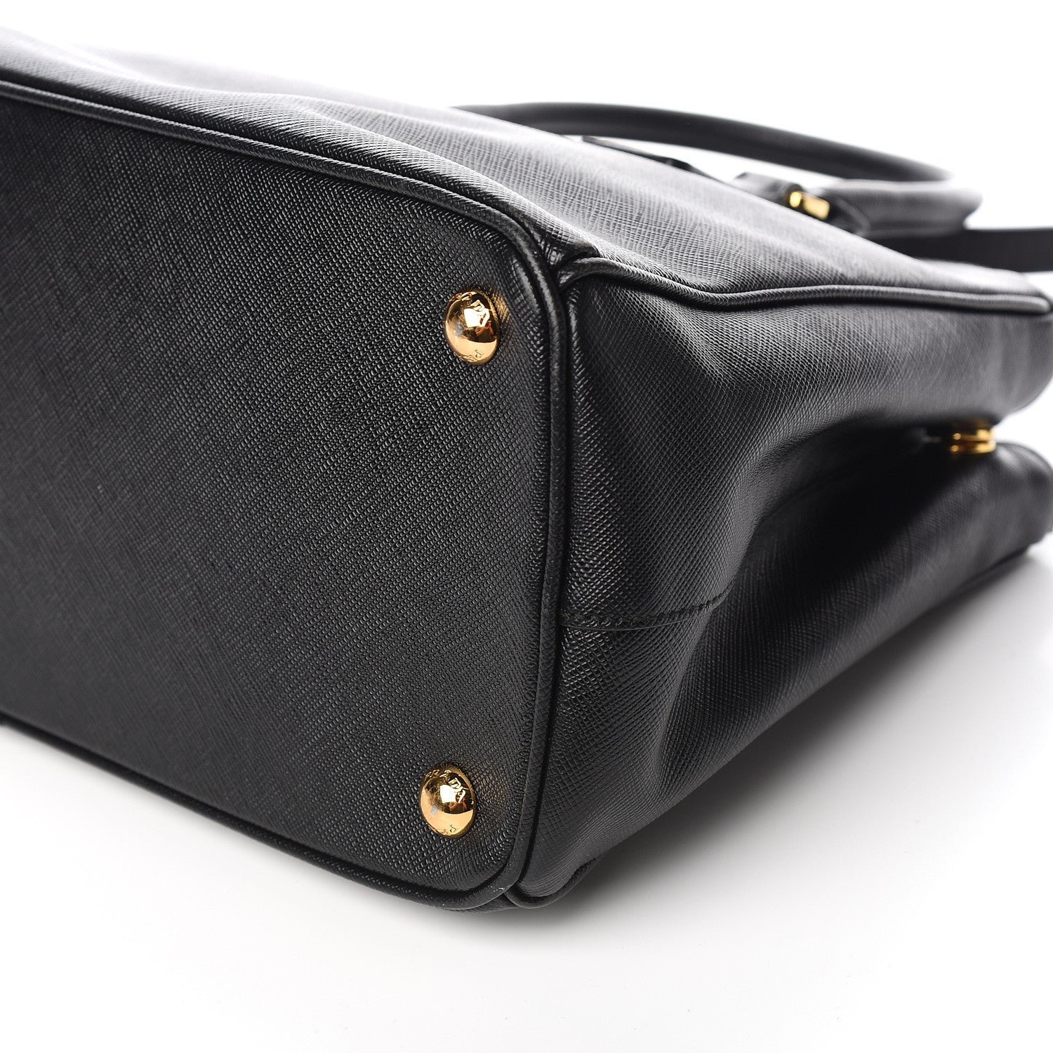 Prada Saffiano Small Galleria Double Zip Tote Black 9 of 11