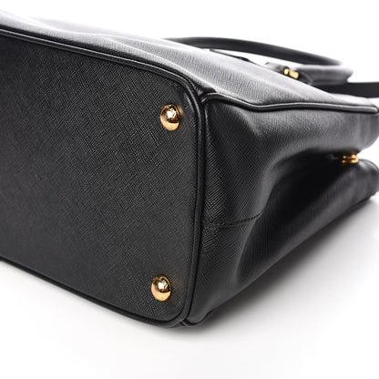 Prada Saffiano Small Galleria Double Zip Tote Black 9 of 11