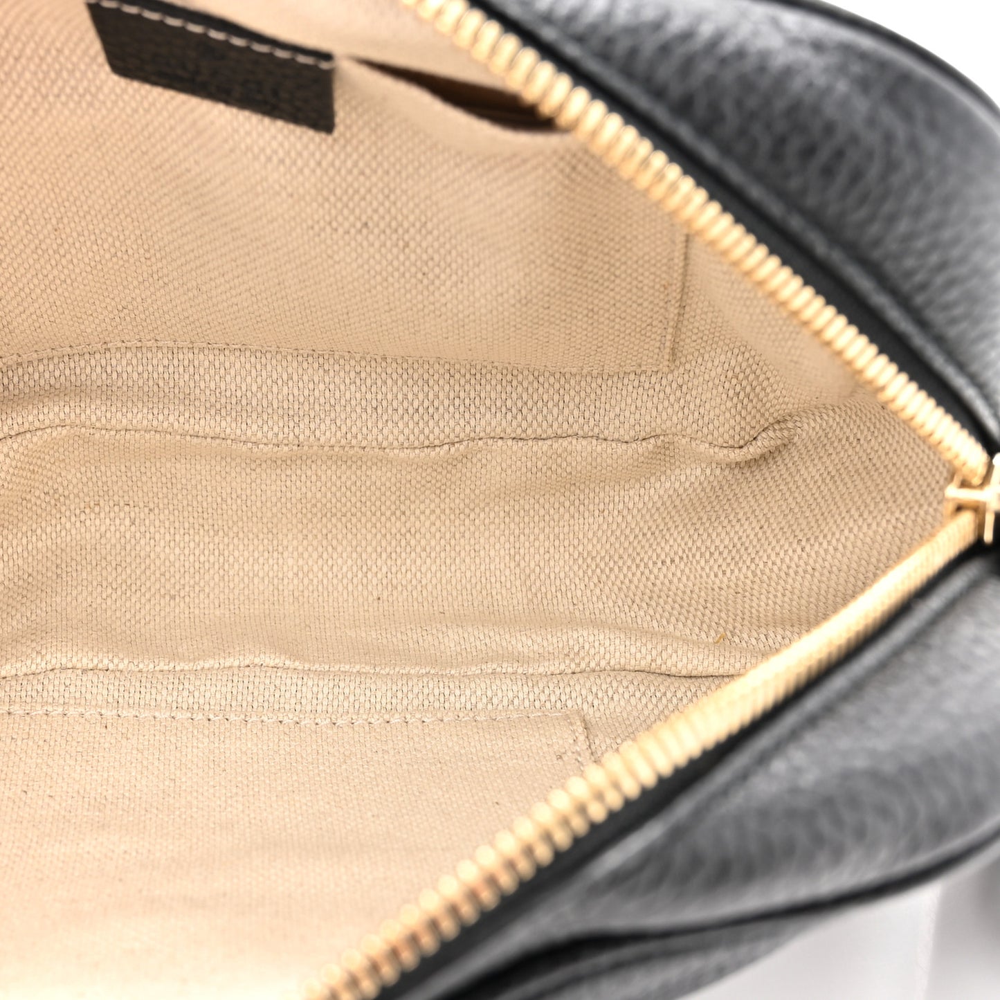 Pebbled Calfskin Small Soho Disco Bag Black