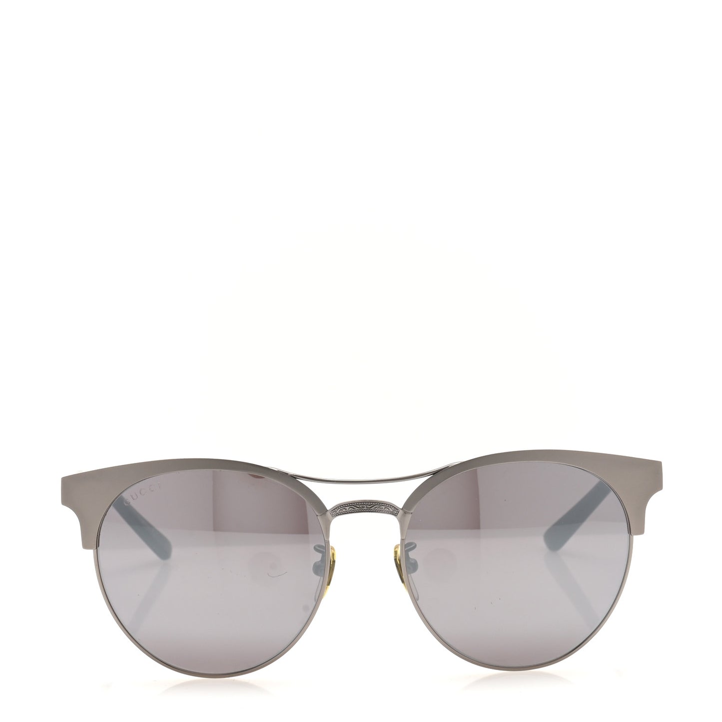 Round Metal GG0075SK Sunglasses Silver