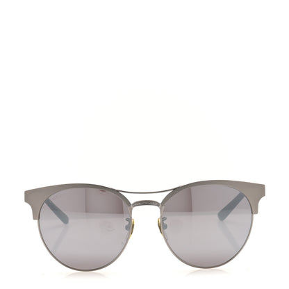 Gucci Round Metal GG0075SK Sunglasses Silver 2 of 6