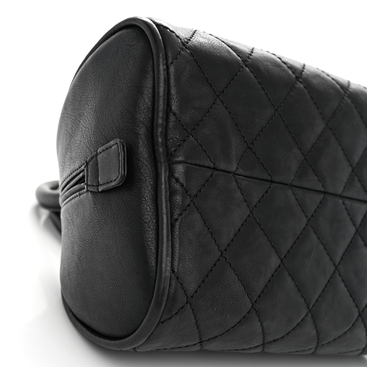 Chanel Calfskin Quilted Small Bowler Black 9 of 10